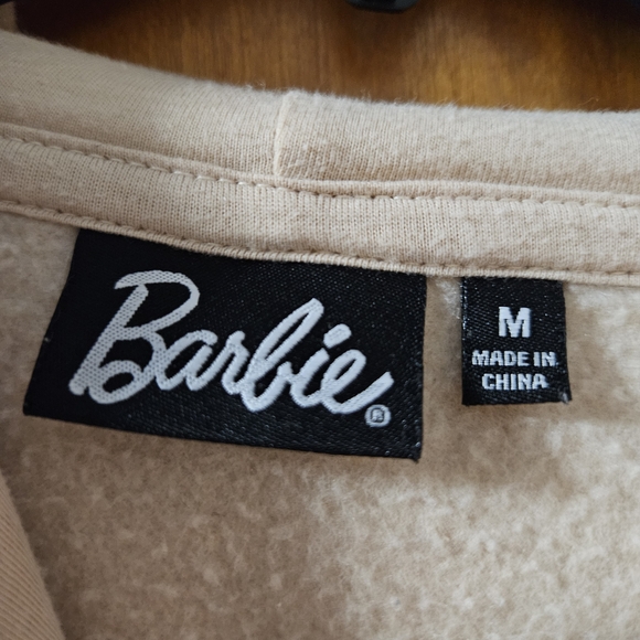 Barbie Beige Fleece Hoodie - Picture 3 of 5